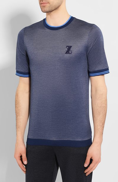 Джемпер из смеси шелка и хлопка ZILLI, арт. MET-NT300-JELU1/MC02, фото 3