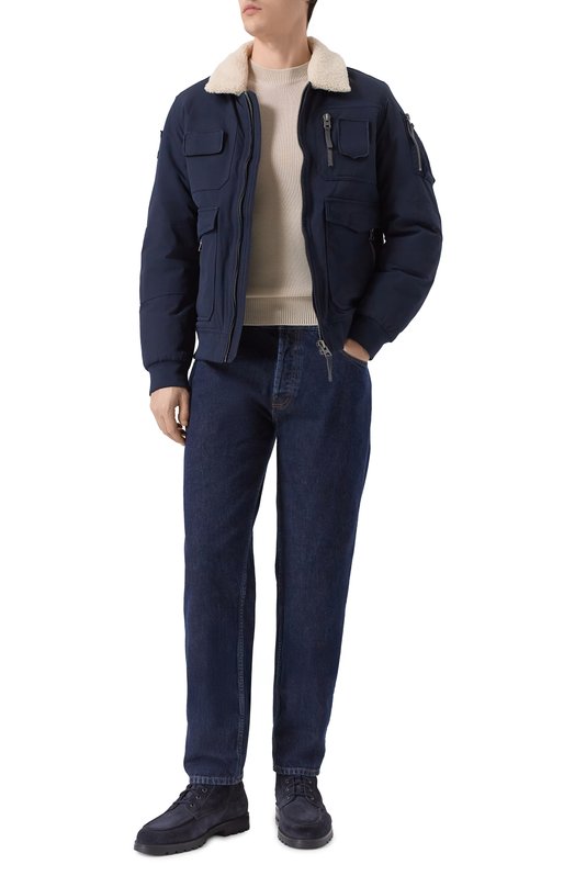 Утепленный бомбер Aeronautica Militare AB3024UCT03151 Синий  AB3024UCT03151 Фото 2