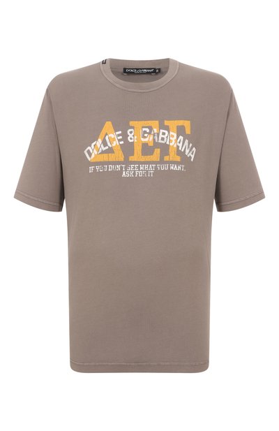 Мужская хлопковая футболка DOLCE & GABBANA, арт. G8PN9T/G7NSS
