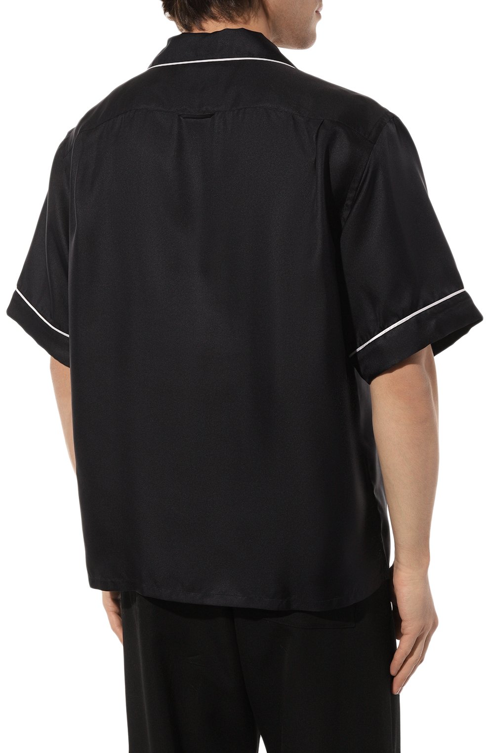 Шелковая рубашка PRADA, арт. UCS405-1QWC-F0008-212, фото 4