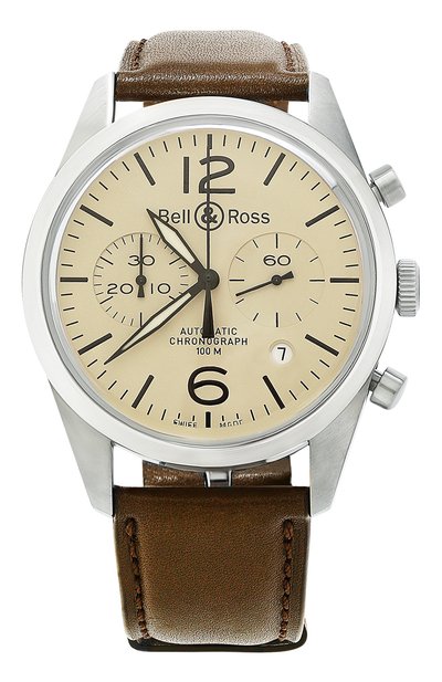 Мужские часы original beige BELL AND ROSS, арт. BRV126-BEI-ST/SCA