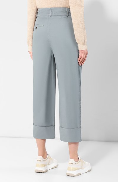 Хлопковые брюки ACNE STUDIOS зеленого цвета по цене 23950 руб., арт. AK0077, фото 4 Хлопковые брюки ACNE STUDIOS, арт. AK0077, фото 4