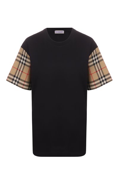 Женская хлопковая футболка BURBERRY, арт. 8073028