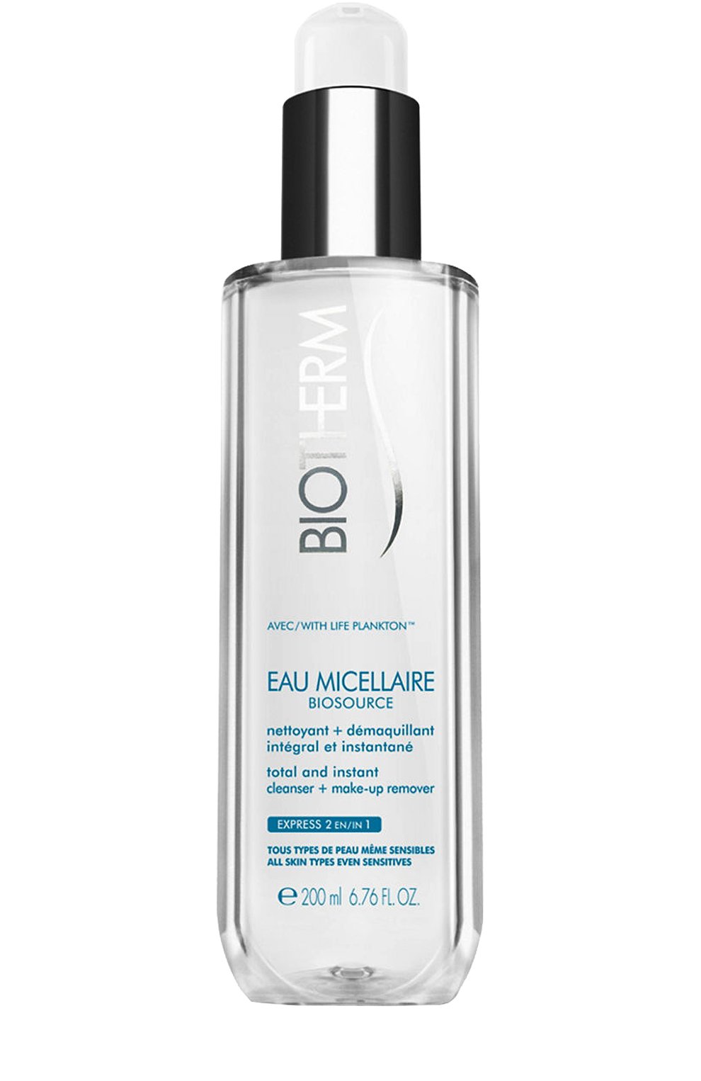 Мицеллярная вода eau micellaire biosource (200ml) BIOTHERM бесцветного цвета по цене 3060 руб., арт. 3614271256201, фото 1 Мицеллярная вода eau micellaire biosource (200ml) BIOTHERM, арт. 3614271256201, фото 1