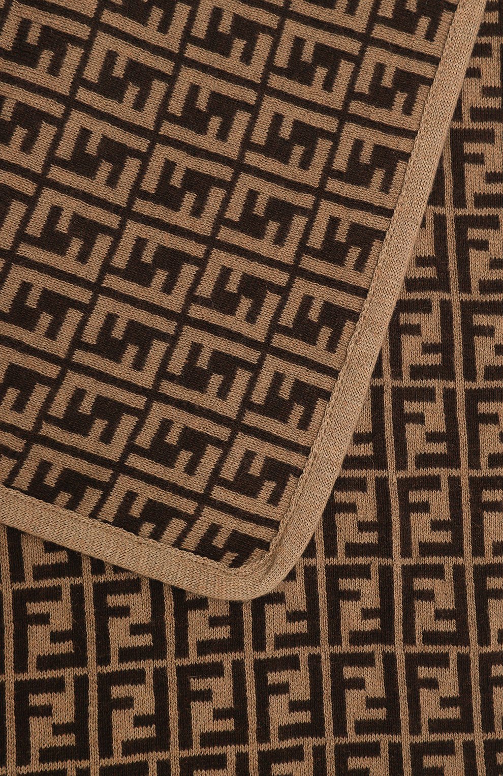 Одеяло из хлопка и кашемира FENDI, арт. BUJ166/A3TE, фото 2