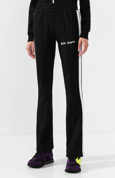 Брюки с лампасами PALM ANGELS черно-белого цвета по цене 36050 руб., арт. PWCA007E193840021001, фото 3 Брюки с лампасами PALM ANGELS, арт. PWCA007E193840021001, фото 3