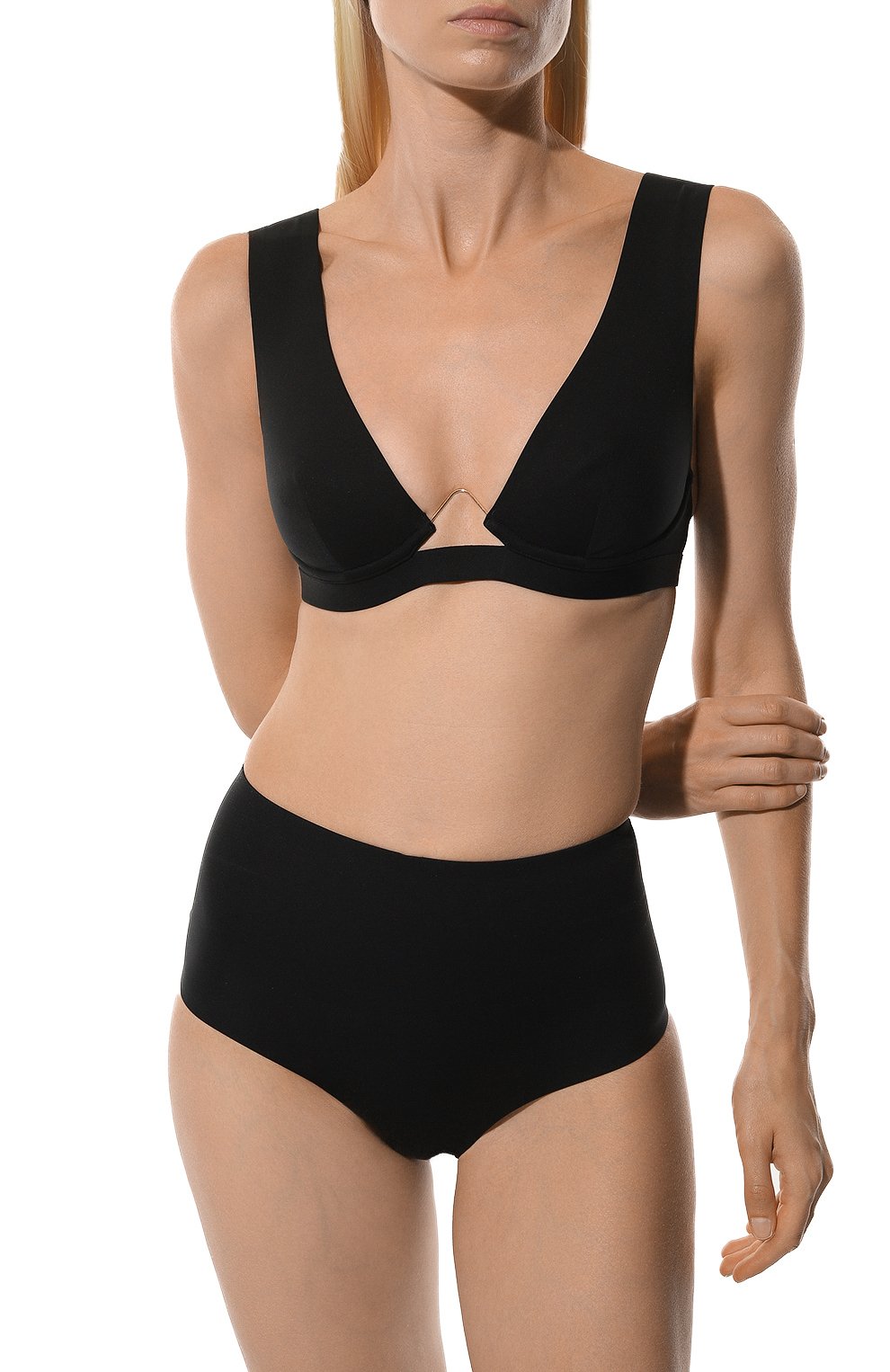 Трусы-слипы с завышенной талией LIVY черного цвета по цене 13350 руб., арт. 649129305, фото 2 Трусы-слипы с завышенной талией LIVY, арт. 649129305, фото 2