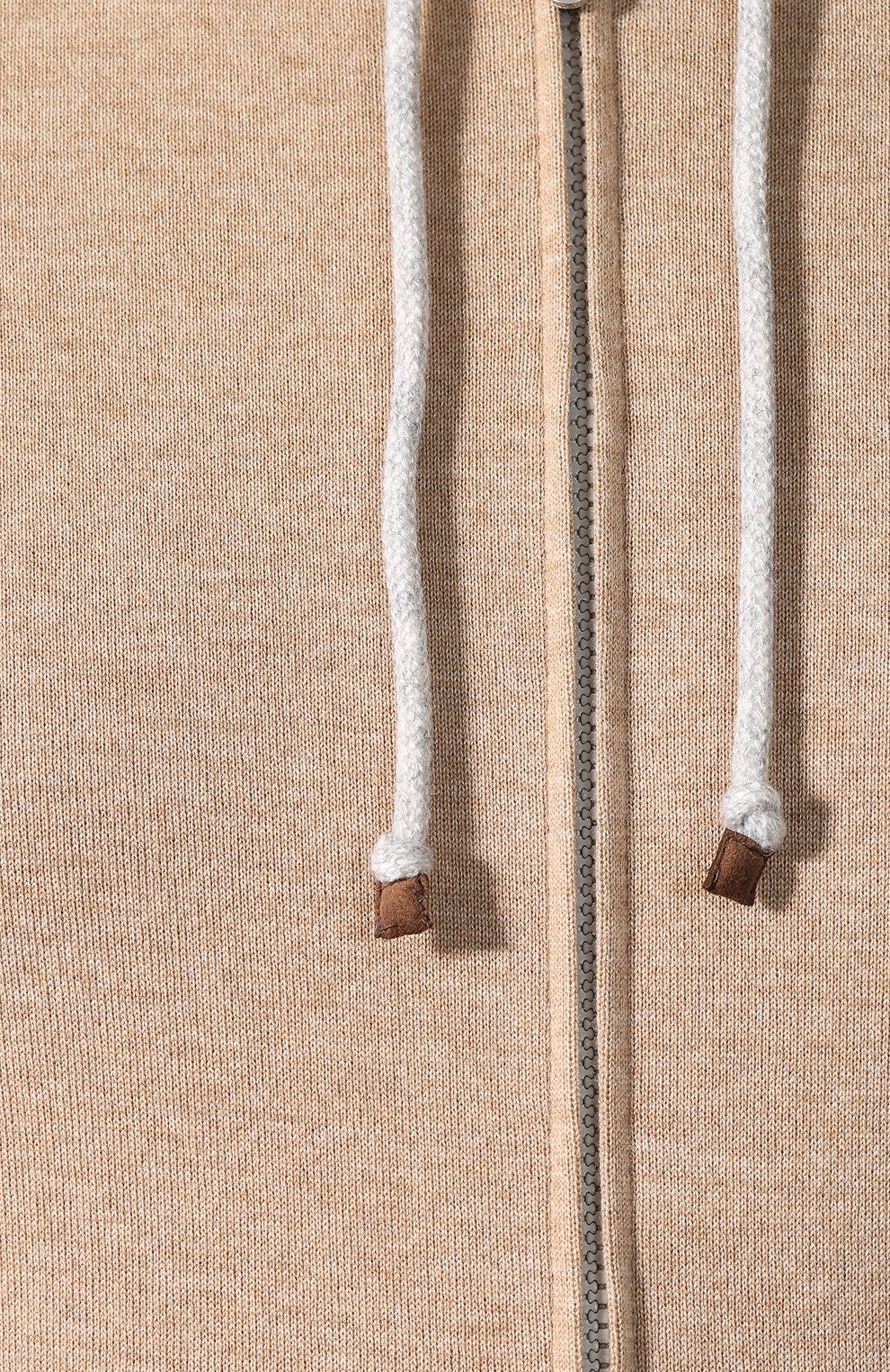 Толстовка из кашемира и хлопка BRUNELLO CUCINELLI бежевого цвета по цене 283500 руб., арт. MTU019069G, фото 5 Толстовка из кашемира и хлопка BRUNELLO CUCINELLI, арт. MTU019069G, фото 5