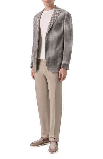 Замшевые лоферы malibu SANTONI, арт. MGAG18829TICSEAA, фото 2