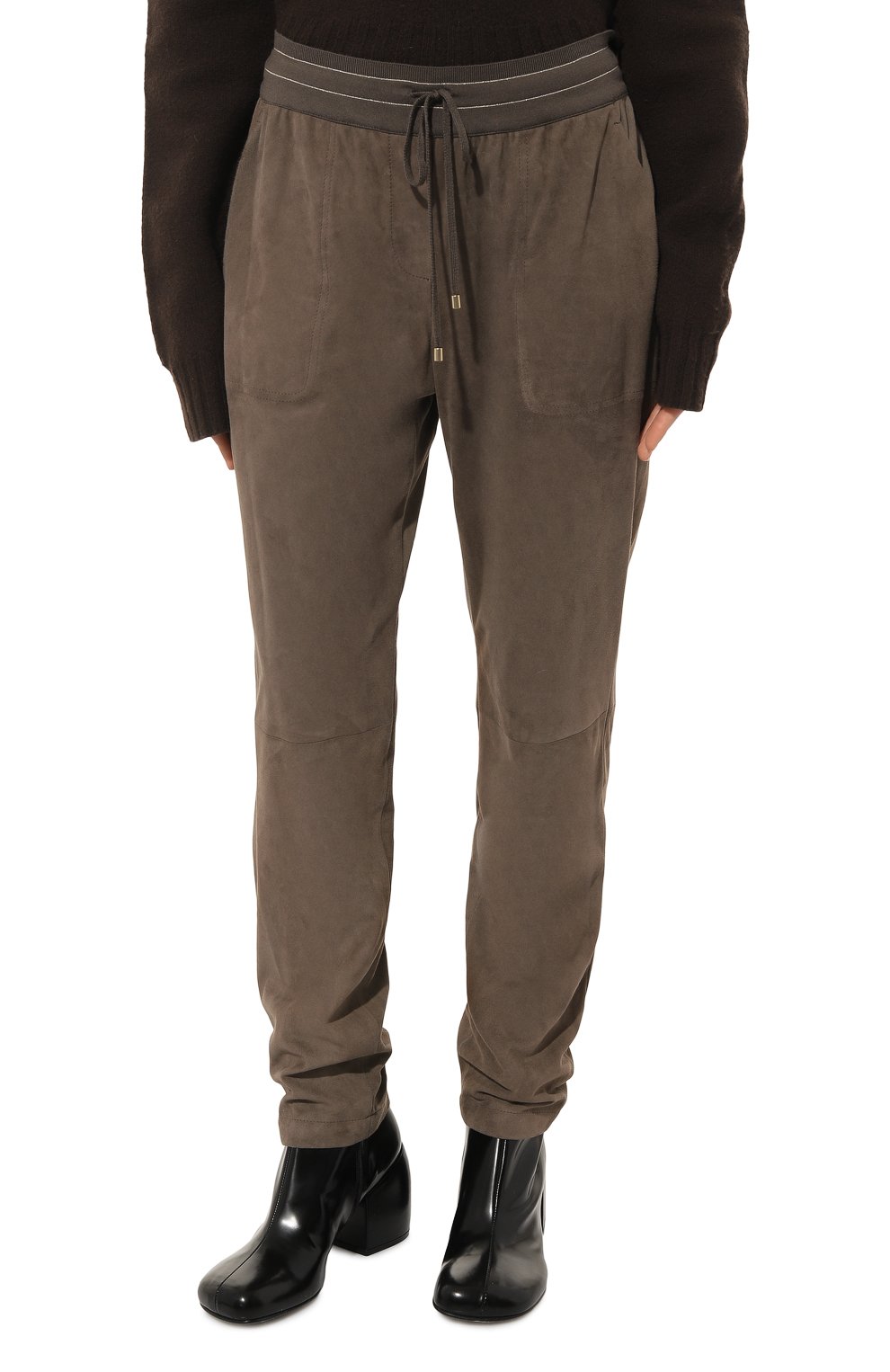 Замшевые брюки LORENA ANTONIAZZI, арт. A2243PA80A/484, фото 3