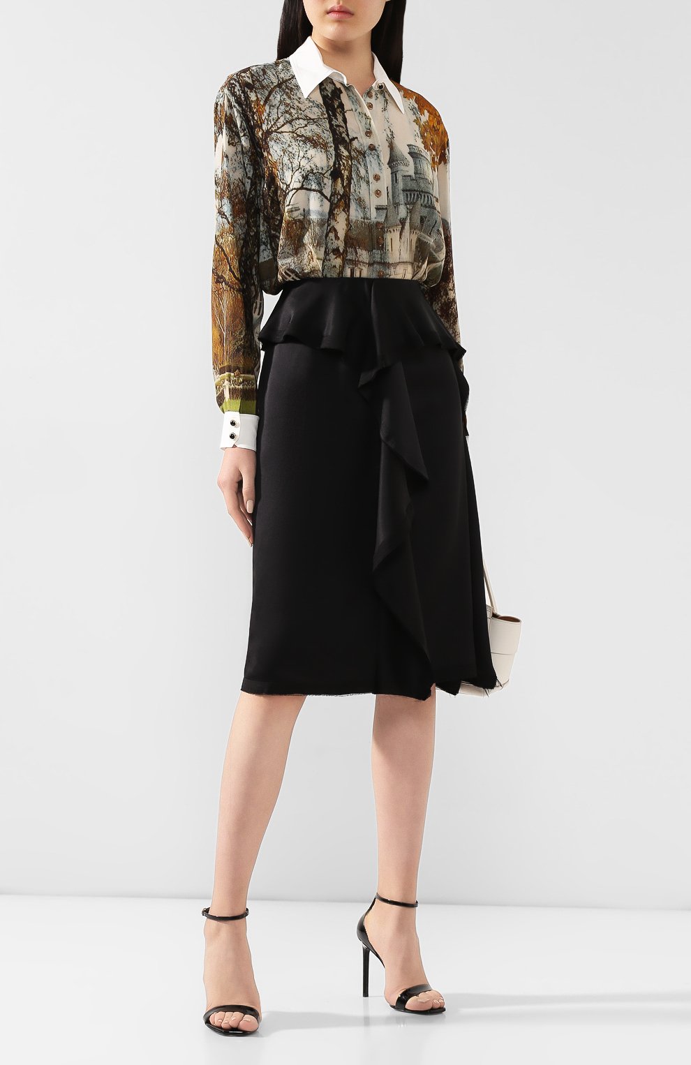 Шелковая юбка BURBERRY, арт. 8024336, фото 2