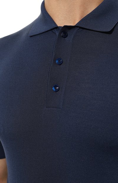 Шелковое поло SVEVO синего цвета по цене 69950 руб., арт. 3500SE23/MP35, фото 5 Шелковое поло SVEVO, арт. 3500SE23/MP35, фото 5