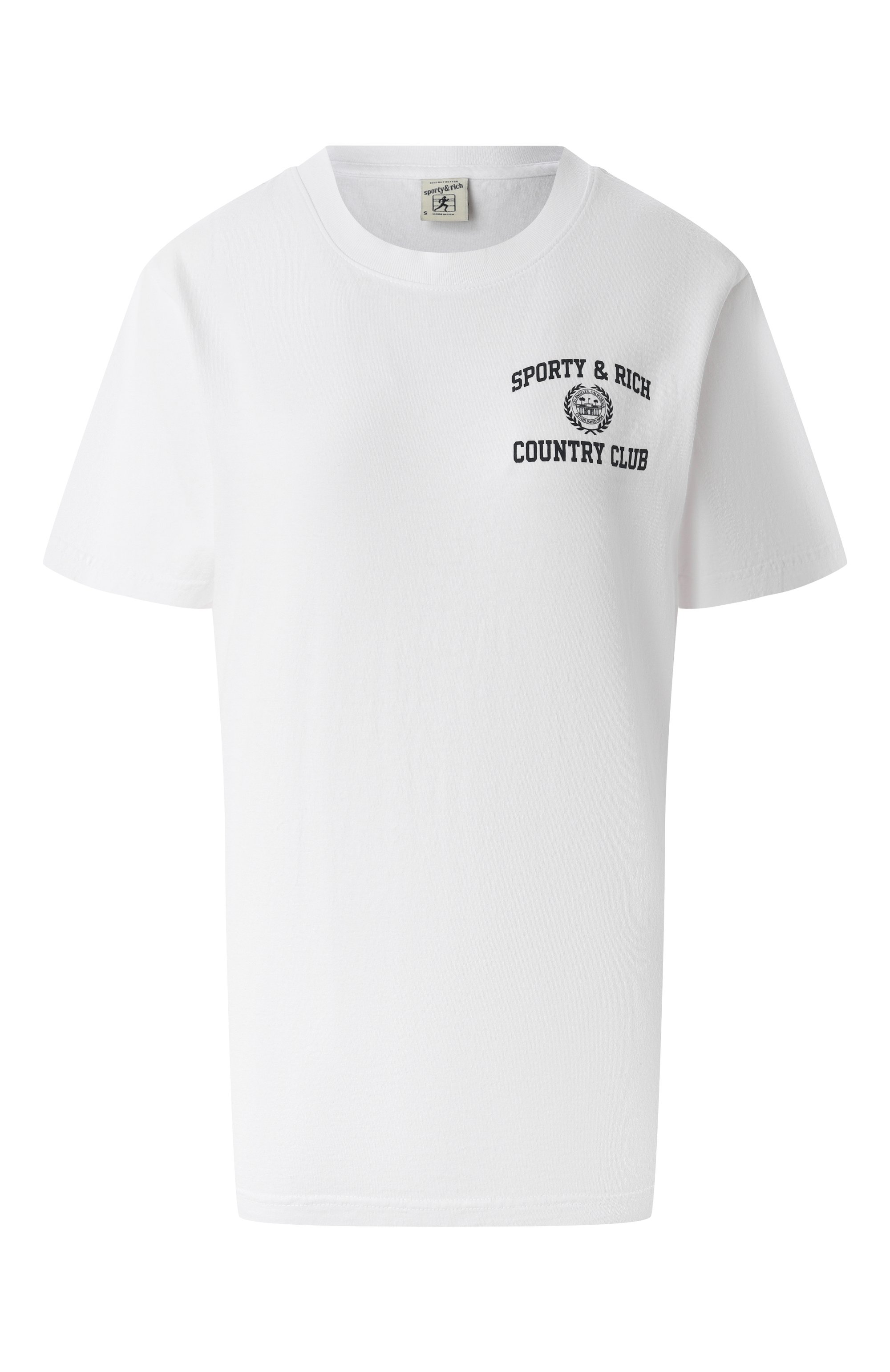 Хлопковая футболка SPORTY AND RICH, арт. T0043516218WH01, фото 1