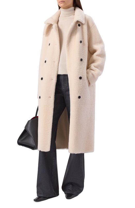 Дубленка из овчины Addicted MK330L Кремовый  MK330L Фото 2