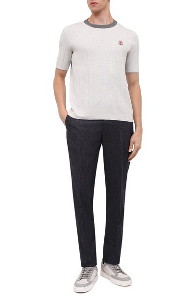 Хлопковый джемпер BRUNELLO CUCINELLI, арт. M29200900G, фото 2