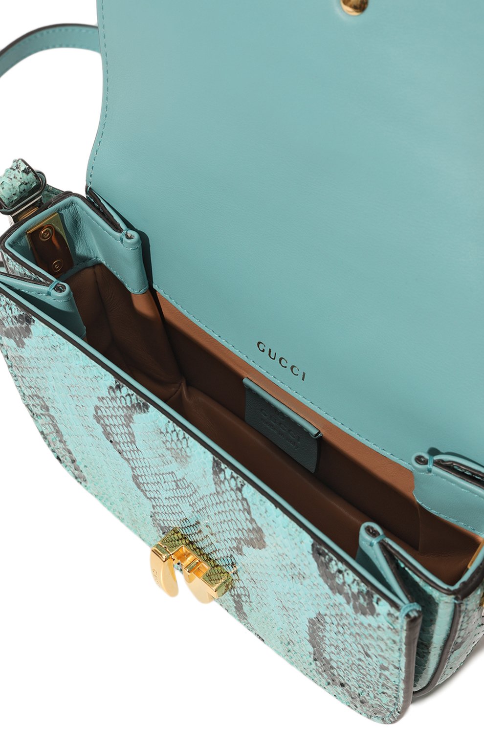 Сумка sylvie 1969 mini из кожи питона GUCCI, арт. 615965 LU30X, фото 5