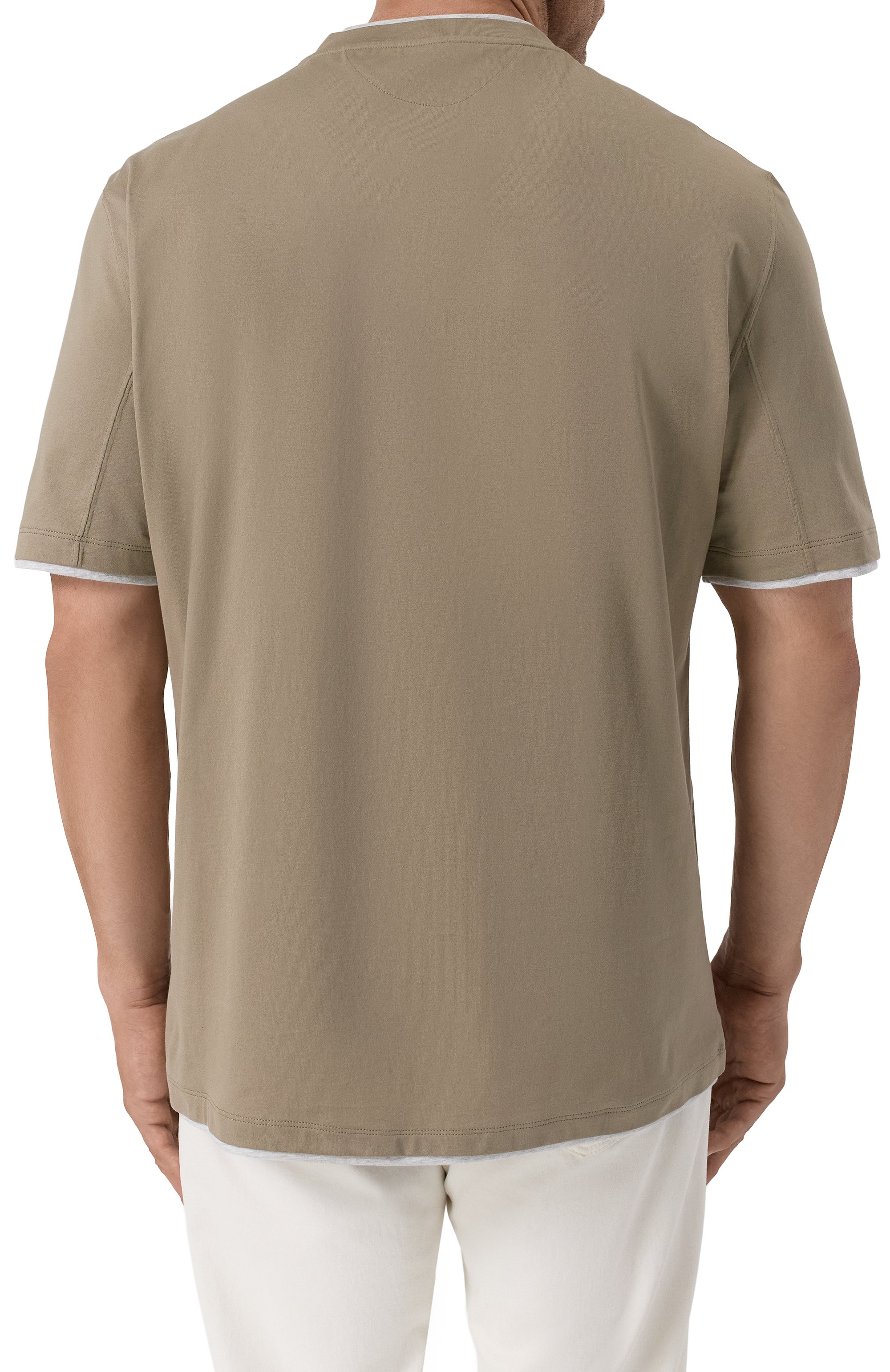 Хлопковая футболка BRUNELLO CUCINELLI, арт. M0B137427W, фото 4