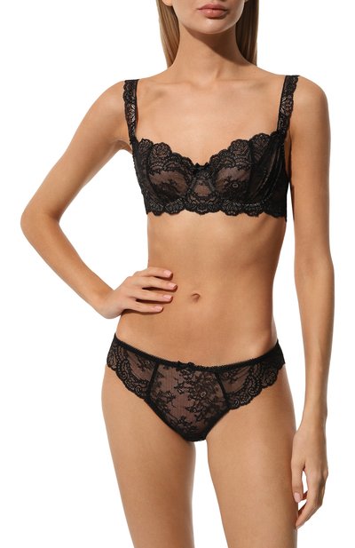 Бюстгальтер-балконет AUBADE черного цвета по цене 16390 руб., арт. OG14, фото 2 Бюстгальтер-балконет AUBADE, арт. OG14, фото 2