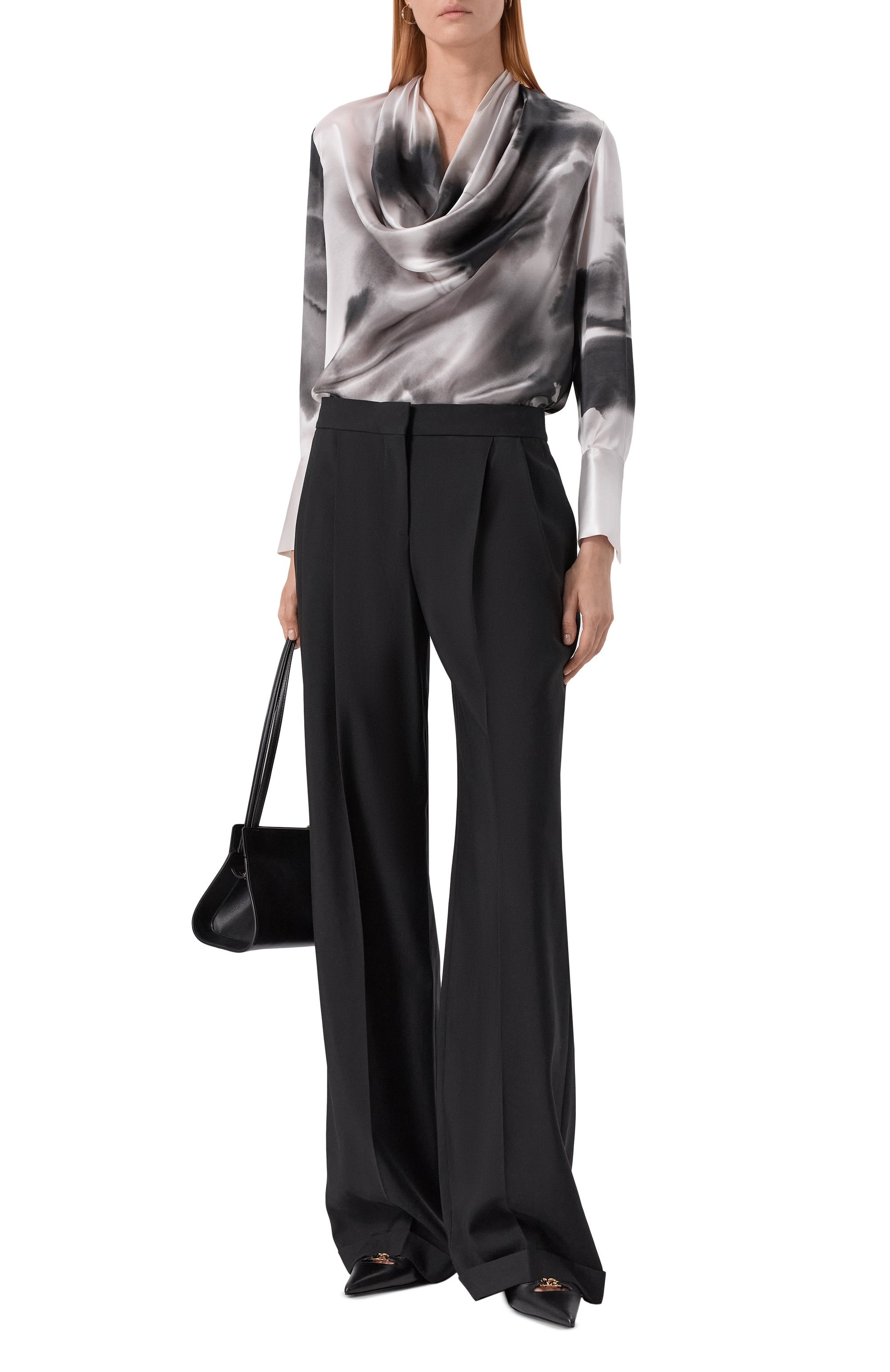 Атласная блузка KITON, арт. D60411K0585G02, фото 2