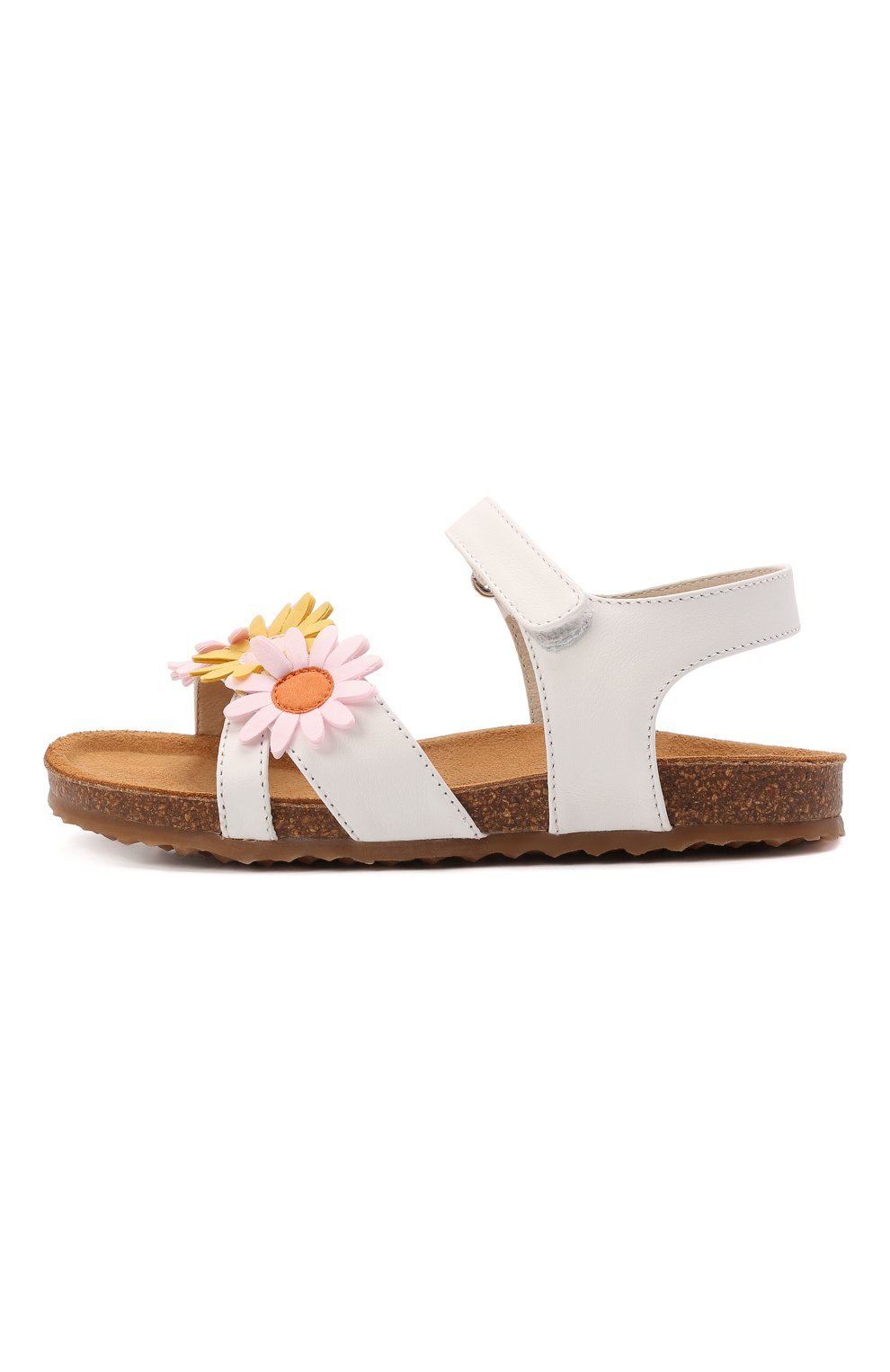 Кожаные сандалии IL GUFO белого цвета по цене 19950 руб., арт. G536/VITELL0 NAPPAC0L0RS/27-30, фото 2 Кожаные сандалии IL GUFO, арт. G536/VITELL0 NAPPAC0L0RS/27-30, фото 2