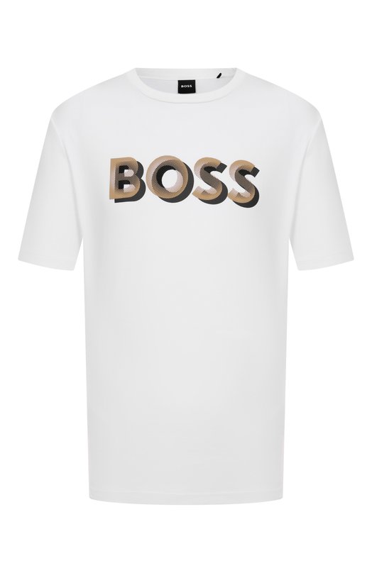Хлопковая футболка BOSS 50551902 Белый 50551902