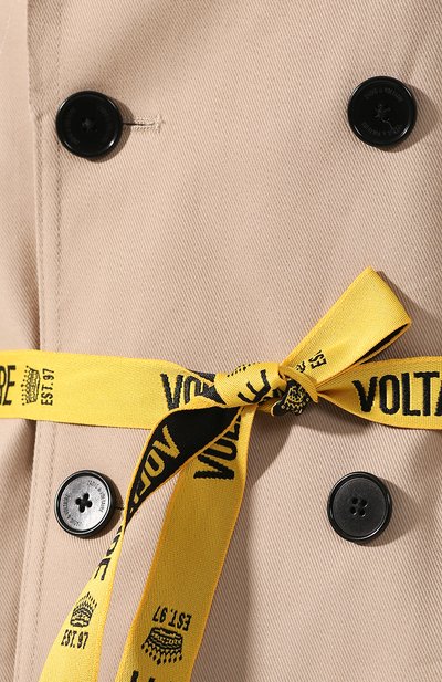 Тренч ZADIG AND VOLTAIRE бежевого цвета по цене 31200 руб., арт. WHCL0601F, фото 5 Тренч ZADIG AND VOLTAIRE, арт. WHCL0601F, фото 5