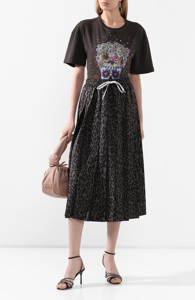 Хлопковая футболка MIU MIU, арт. MJN196-1WNO-F0002, фото 2