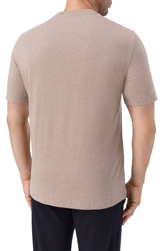 Футболка из хлопка и кашемира Capobianco 19M660.WS00./58 Бежевый  19M660.WS00./58 Фото 4