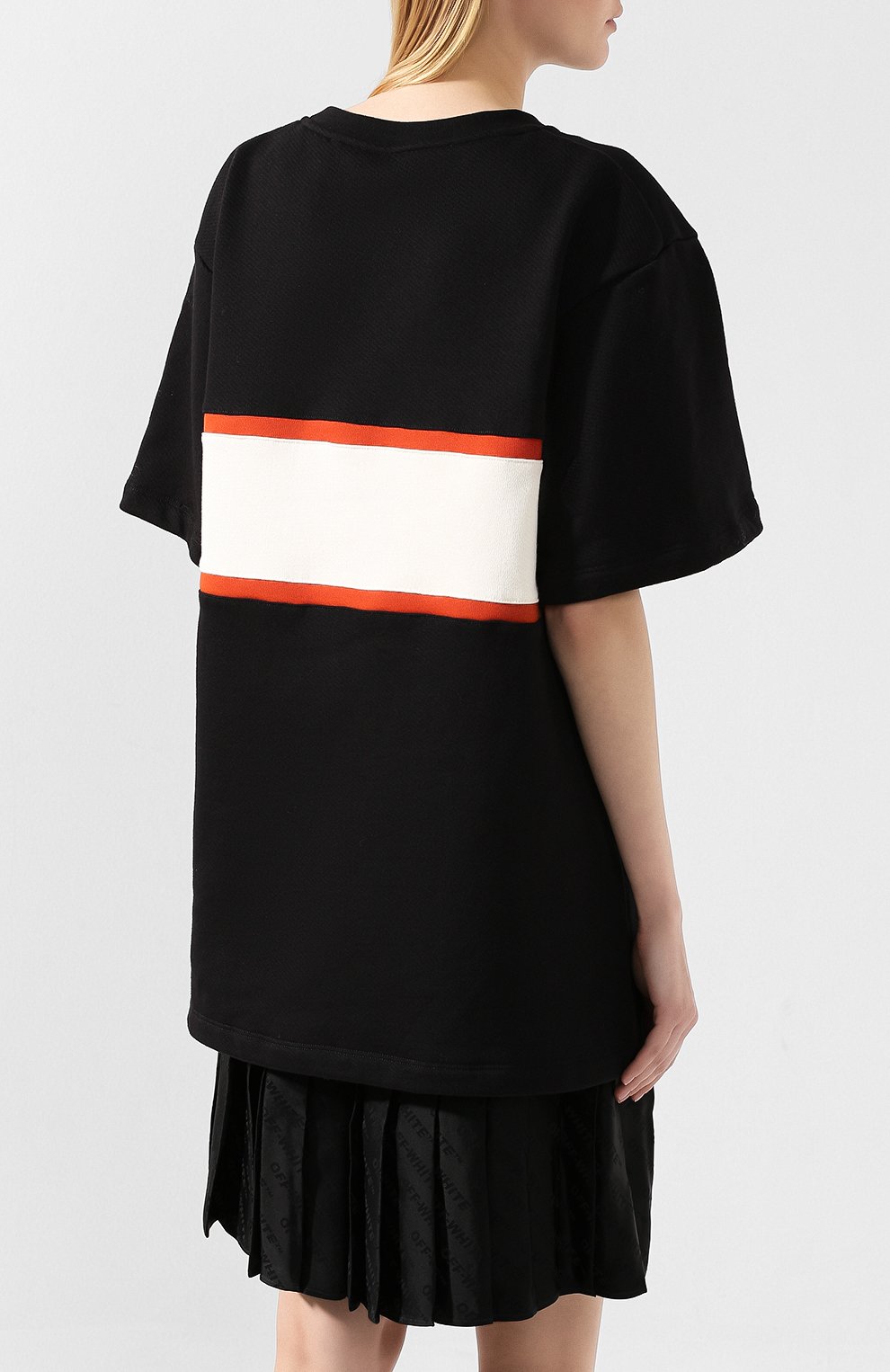 Хлопковое платье OFF-WHITE, арт. 0WDB172E19F301231001, фото 4