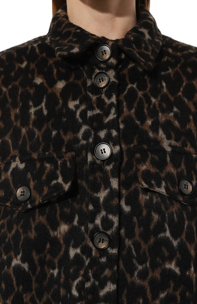 Рубашка ALINE леопардового цвета по цене 23500 руб., арт. AL071003, фото 5 Рубашка ALINE, арт. AL071003, фото 5
