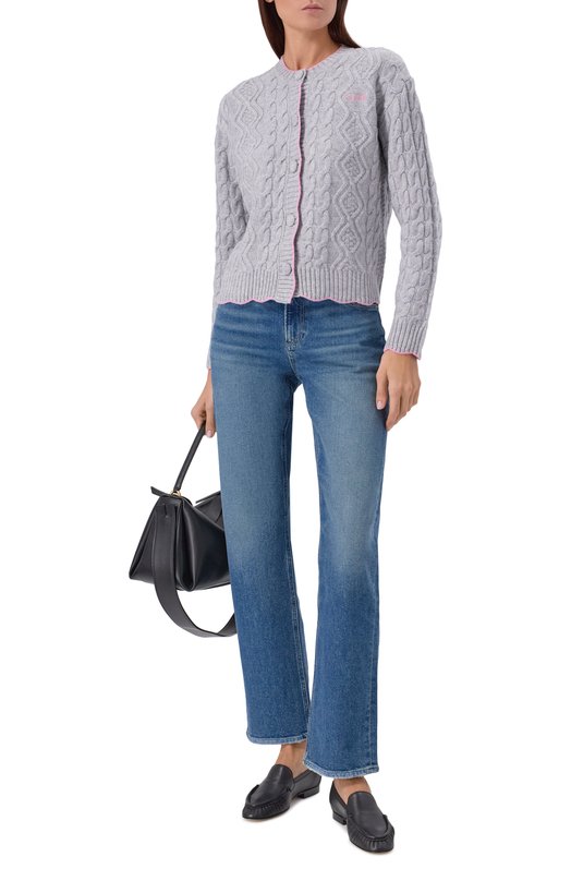 Кардиган из шерсти и вискозы MC2 Saint Barth MLE002-01226I/MALLERY Серый  MLE002-01226I/MALLERY Фото 2