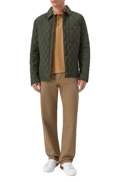 Хлопковые брюки BURBERRY темно-бежевого цвета по цене 98550 руб., арт. 8127264, фото 2 Хлопковые брюки BURBERRY, арт. 8127264, фото 2