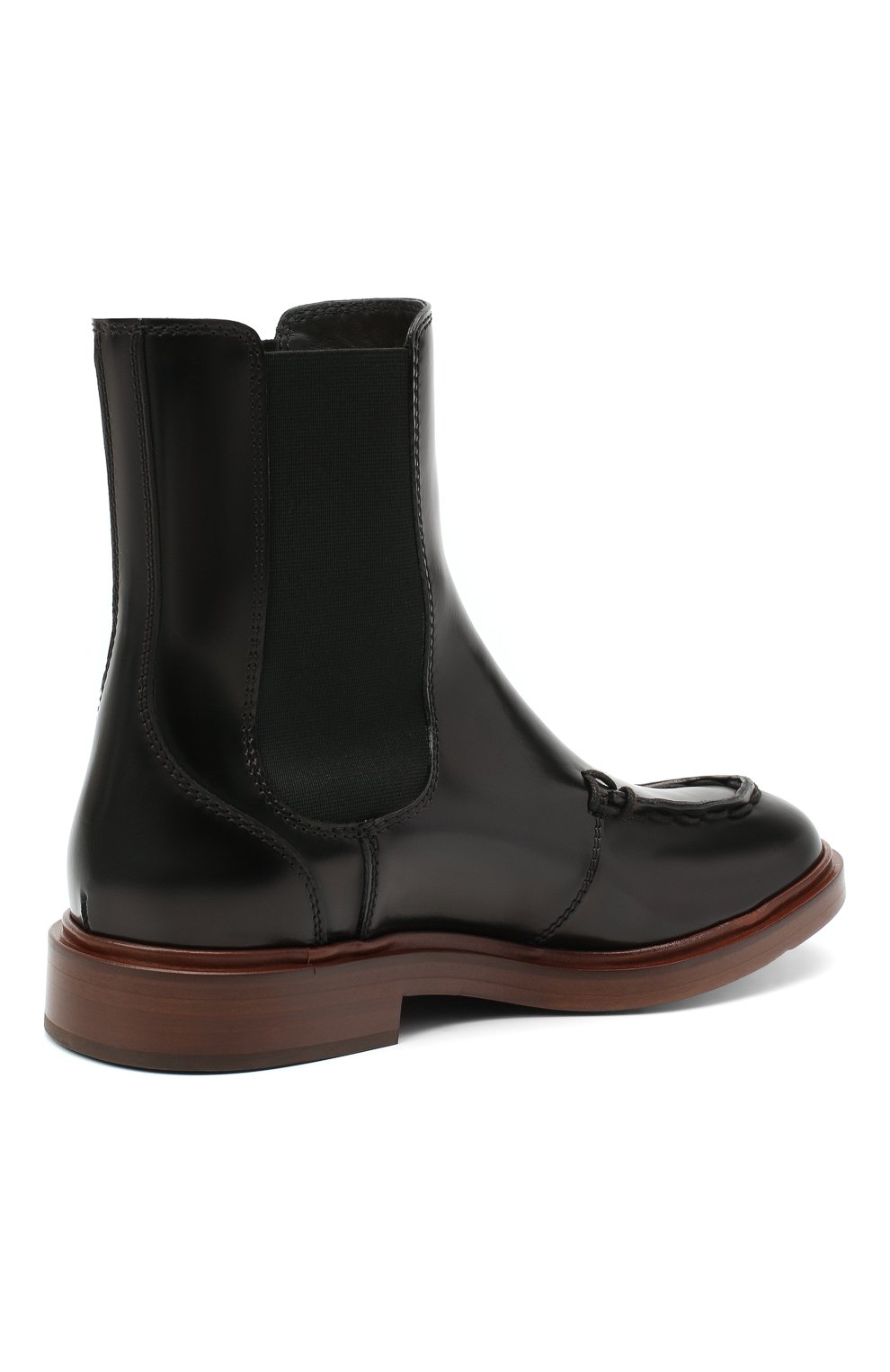 Кожаные ботинки TOD’S черного цвета по цене 89950 руб., арт. XXW93C0DV00ESH, фото 4 Кожаные ботинки TOD’S, арт. XXW93C0DV00ESH, фото 4
