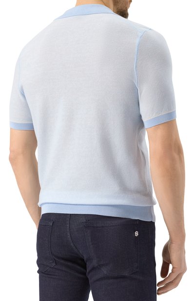 Поло из хлопка и лиоцелла BOSS, арт. 50537654, фото 4