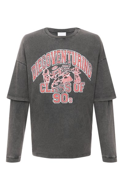 Мужская хлопковый лонгслив DIEGO VENTURINO, арт. DVTS-MLCDVC90