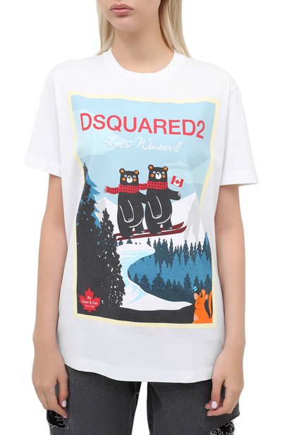 Хлопковая футболка DSQUARED2, арт. S75GD0107/S23009, фото 3