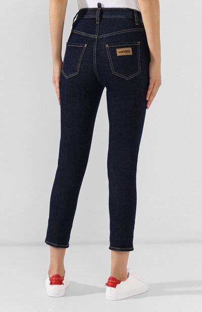 Джинсы DSQUARED2 темно-синего цвета по цене 39500 руб., арт. S75LB0211/S30595, фото 4 Джинсы DSQUARED2, арт. S75LB0211/S30595, фото 4