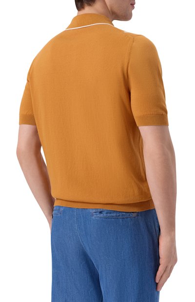 Хлопковая рубашка GRAN SASSO оранжевого цвета по цене 35300 руб., арт. 59135/18066, фото 4 Хлопковая рубашка GRAN SASSO, арт. 59135/18066, фото 4