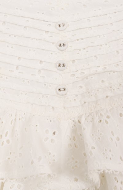 Хлопковая юбка POUPETTE ST BARTH молочного цвета по цене 20950 руб., арт. K4ZR25U0WIN, фото 3 Хлопковая юбка POUPETTE ST BARTH, арт. K4ZR25U0WIN, фото 3