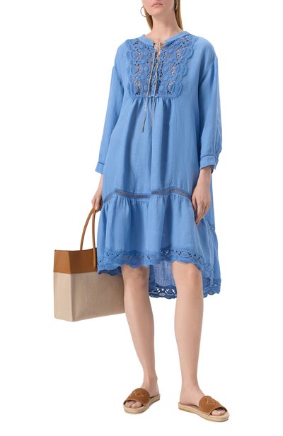 Льняное платье 120% LINO, арт. 32ALIW4PIH/0000115, фото 2