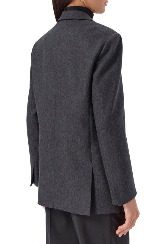 Жакет из шерсти и кашемира Giorgio Armani GW001951/TE10537 Серый  GW001951/TE10537 Фото 4