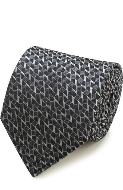 Мужской шелковый галстук с узором LANVIN, арт. 2100/TIE