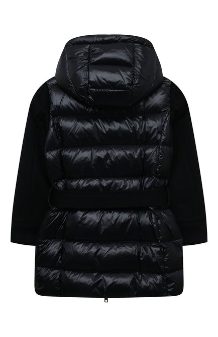 Детское пуховая куртка WOOLRICH темно-синего цвета, арт. CFWK0U0325FR/UT2705 | Фото 2 (Материал подклада: Синтетический материал; Материал внешний: Шерсть; Материал утеплителя: Пух и перо; Рукава: Длинные; Драгоценные камни: Проставлено; Нос: Не проставлено; Материал сплава: Проставлено; Региональные ограничения белый список (Axapta Mercury): Не проставлено)