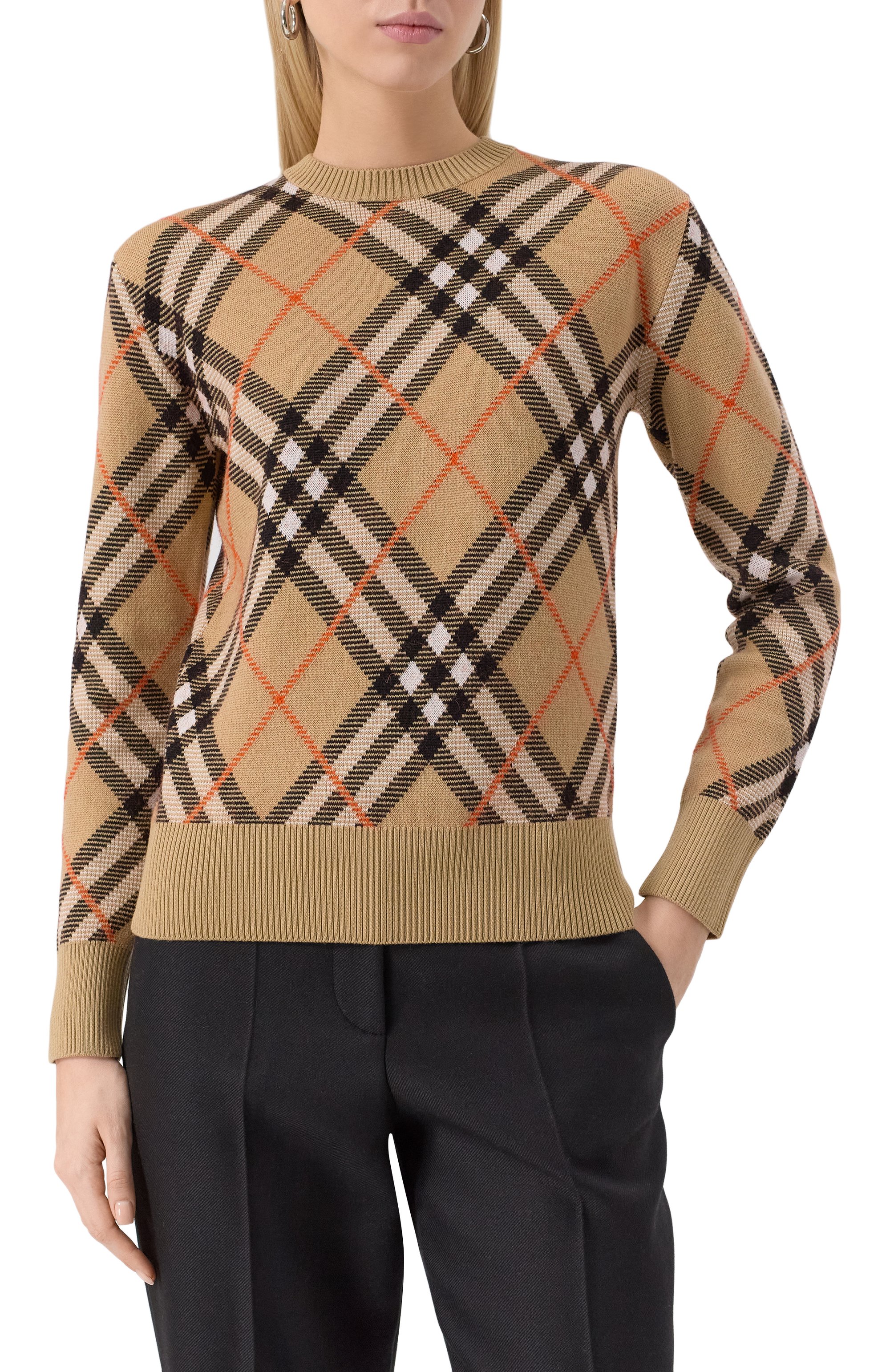 Шерстяной пуловер BURBERRY, арт. 8093486, фото 3