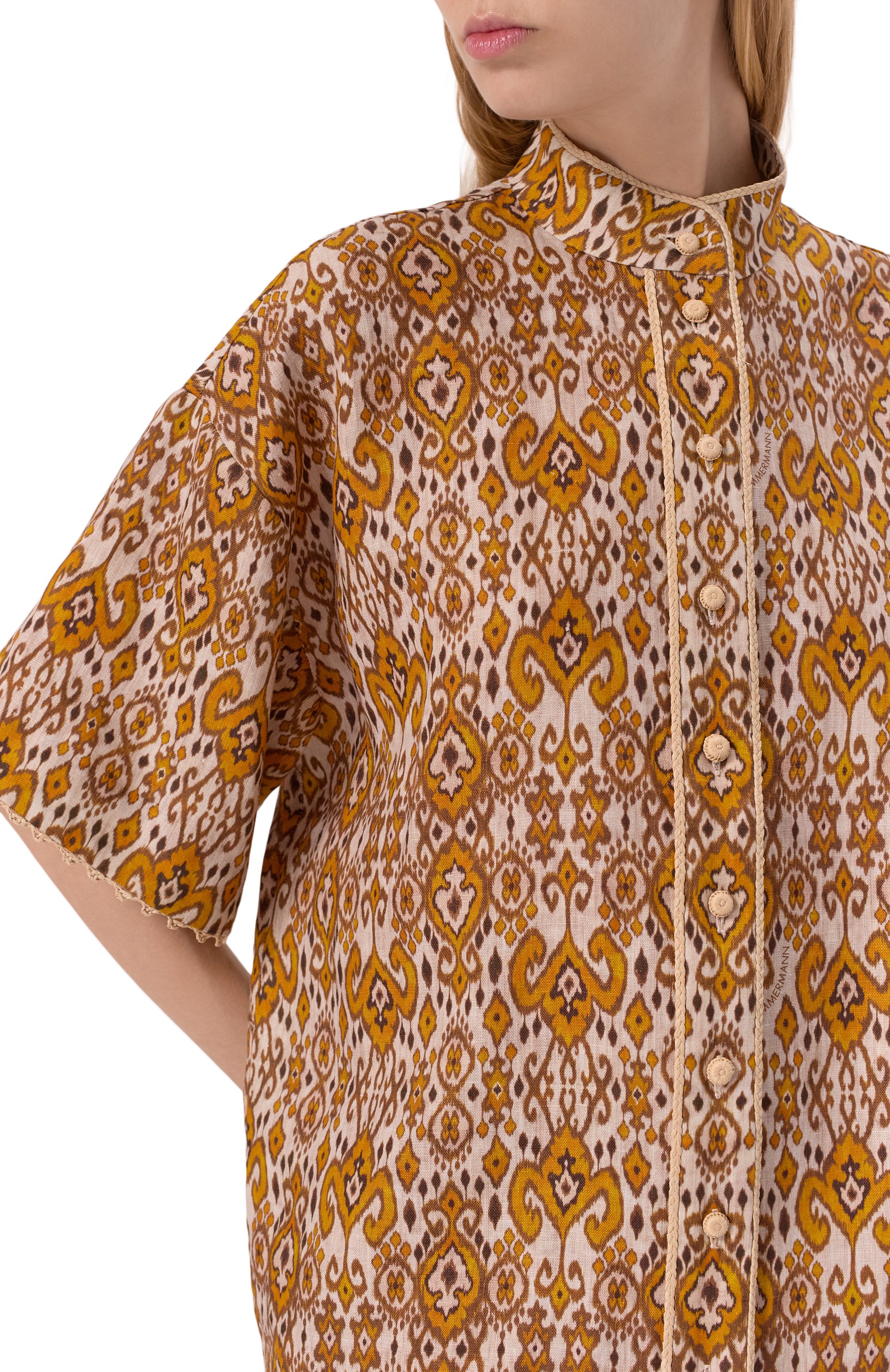 Льняная рубашка ZIMMERMANN, арт. 1316TRS251, фото 5