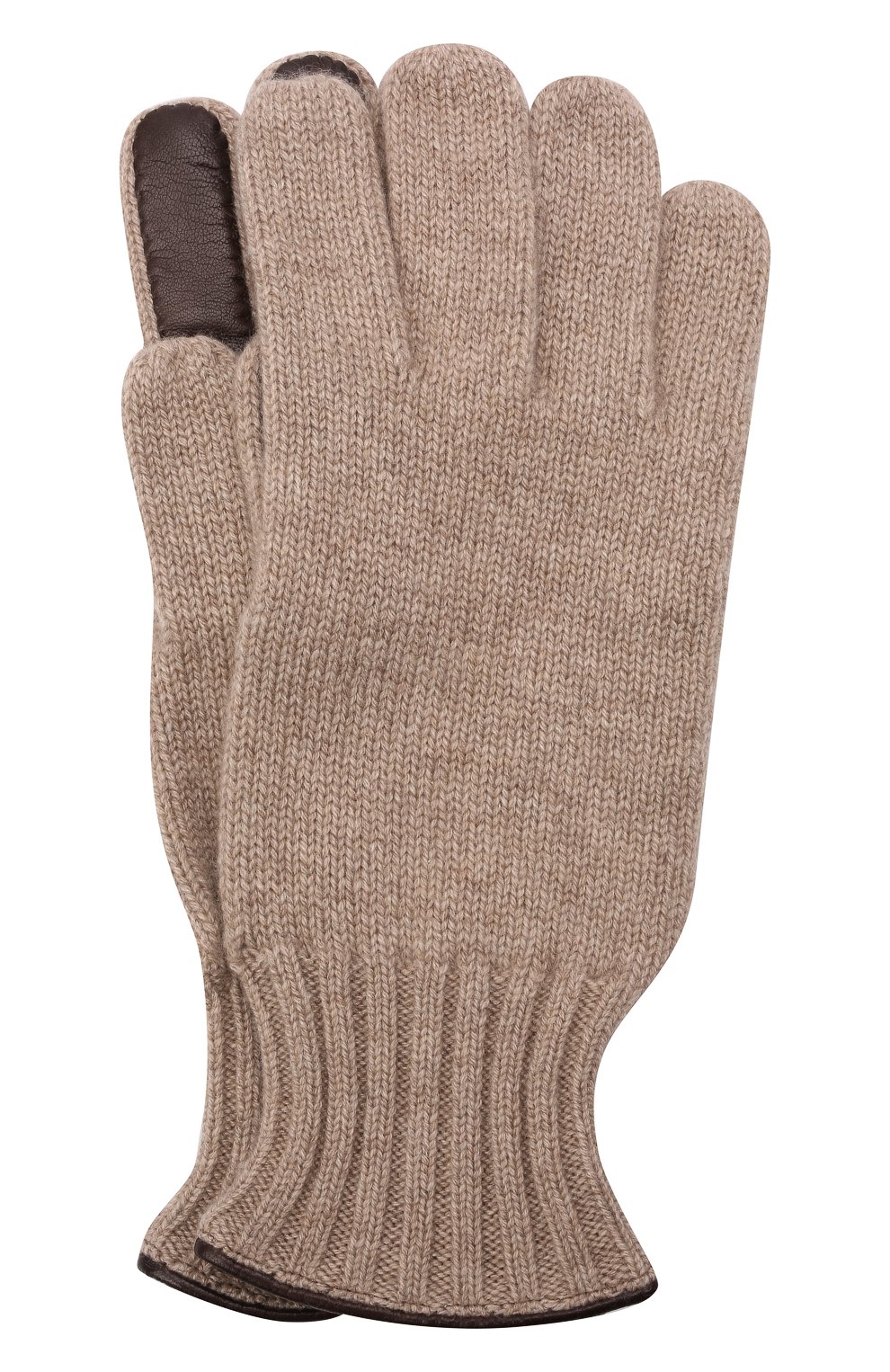 Комбинированные перчатки IL BORGO CASHMERE бежевого цвета по цене 51750 руб., арт. 46-396G0, фото 1 Комбинированные перчатки IL BORGO CASHMERE, арт. 46-396G0, фото 1