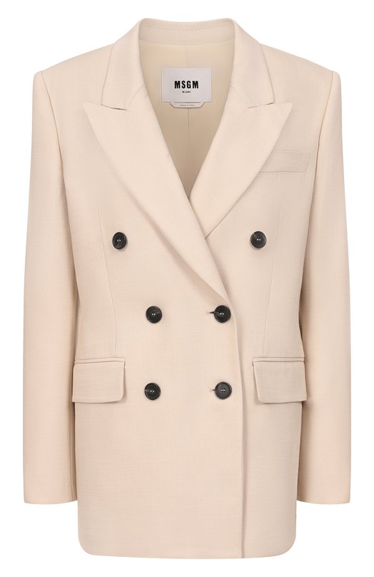 Жакет из вискозы MSGM 4041MDG13/267127 Бежевый 4041MDG13/267127