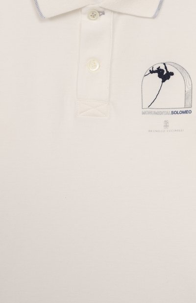 Хлопковое поло BRUNELLO CUCINELLI, арт. BE854T327A, фото 3