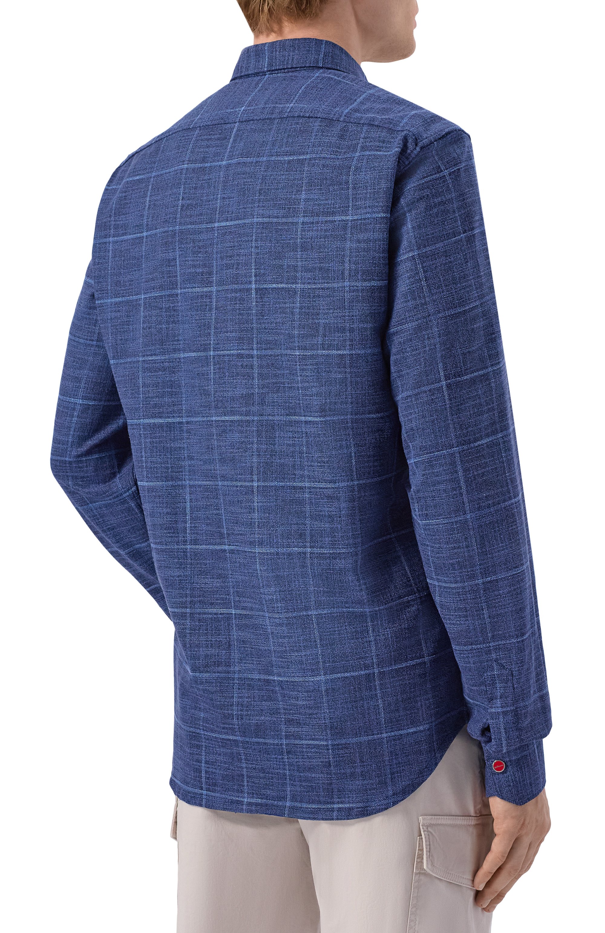 Рубашка из шерсти и шелка KITON, арт. UMCBUBAK0627G, фото 4