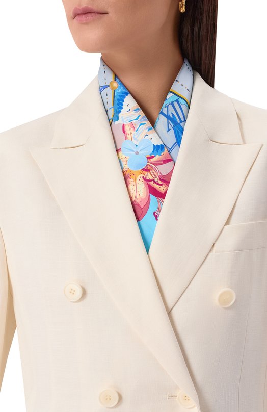 Шелковый платок Compass Radical Chic 720011.07.02 Голубой  720011.07.02 Фото 2